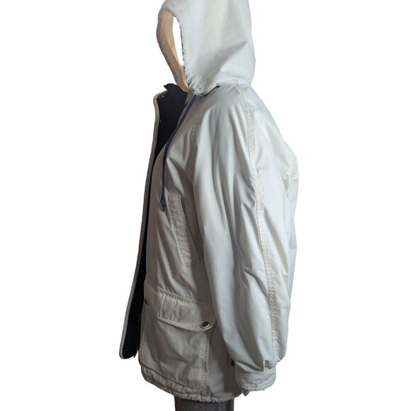 Pacific Trail Women's SzL Hooded Jacket Cargo Pockets Fleece Lined Full-Zip Tan - Picture 4 of 11